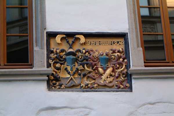 Detailaufnahme Fassade Fachwerkhaus